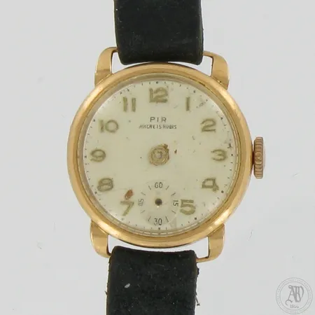 Viallinen kultarannekello, 750br, Paino: 11,5 g