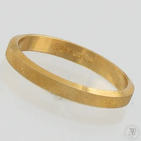 Matattu-sormus, koko 18, 750,  Paino: 3 g