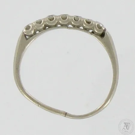 Viallinen timanttisormus 7xn.0.01ct, 585,  Paino: 2 g