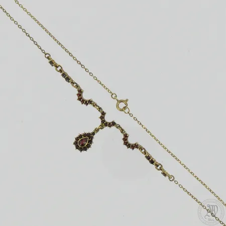 Granaattikaulakoru, pituus 45cm, leveys 1-25mm, pronssi 