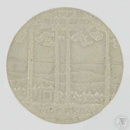 Juhlaraha, Urho Kekkonen 1975, nimellisarvo 10 mk, 500, Paino: 23,2 g