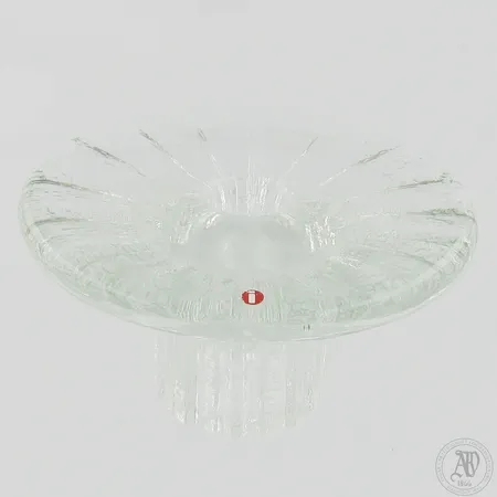 Kynttilänjalka, Bolero, Iittala, kirkas, korkeus 80mm, Ø 140mm, 