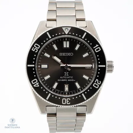 Teräsrannekello Seiko Prospex Divers 200m Automaatti, ref. 6R35-00P0 , taulun Ø 40mm, hihnan pituus 210mm, laatikko ja paperit.