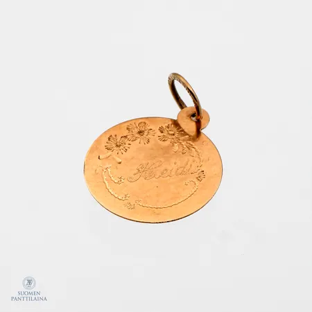 Riipus, kaiverrettu, korkeus 18mm, 585, Paino: 0,5 g