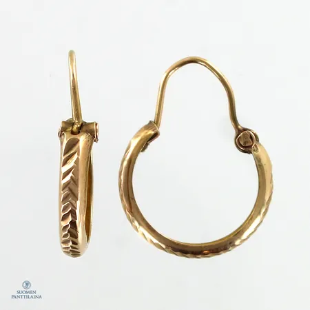Kuvioidut korvarenkaat, korkeus 20mm, 585,  Paino: 1,4 g