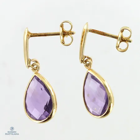 Kivikorvakorut, korkeus 20mm, 585br,  Paino: 1,4 g