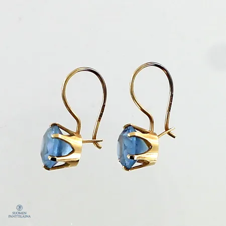 Kivikorvakorut, korkeus 17mm, Ø 7mm, 585br,  Paino: 1,4 g