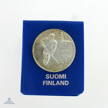 Juhlaraha, Jääkiekon MM-1982, nimellisarvo 50mk, 500,  Paino: 23 g