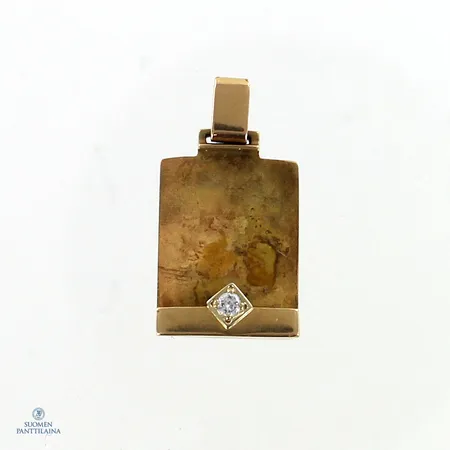Timanttiriipus 1xn.0.03ct, korkeus 20mm, 585,  Paino: 1,7 g