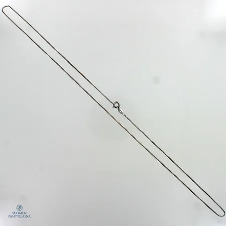 Venetsi-kaulaketju, käytön jälkiä, pituus 50cm, 835,  Paino: 2,3 g
