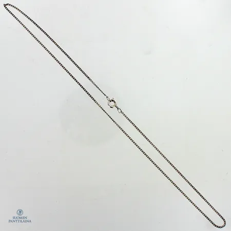 Panssarikaulaketju, pituus 38,5cm, lukon vastakkaine lenkki puuttuu, 830,  Paino: 1,3 g