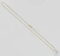 Venetsia-kaulaketju, pituus 43cm, leveys 1mm, 585,  Paino: 2,4 g