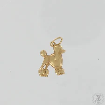 Villakoira-riipus, korkeus 15mm, leveys 10mm, 585,  Paino: 0,6 g