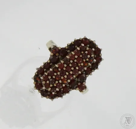 Kivisormus, koko 17¼, 925br,  Paino: 6,2 g