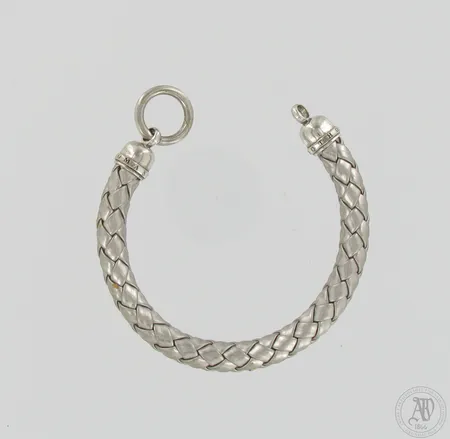 Rannekoru, Thomas Sabo, pituus 190mm, leveys 10mm,  käytöstä aiheutunutta kulumaa, 925br / muovi,  Paino: 13,7 g