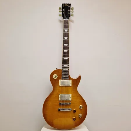 Sähkökitara Vintage Lemon Drop Les Paul John Hornby Skewes 2011, sarjanumero M15060958, pehmeä kantolaukku. Ota yhteys panttilainaamoon kuljetusmaksuista sopimiseksi.