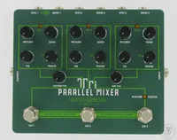 Effects Loop Mixer/Switcher Electro-Harmonix Tri Parallel Mixer, virtajohto, tarrat, ohjeet ja laatikko