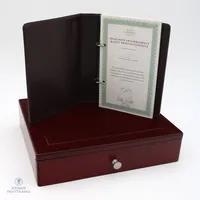 Raha kopio kokoelma, 23kpl, "Maailman arvokkaimmat rahat muistolyönneistä", todistukset, 999 hopea, Paino: 310 g