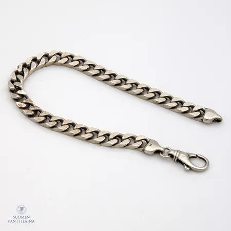 Panssariranneketju, pituus 230mm, leveys 6,9mm, 925,  Paino: 32,7 g