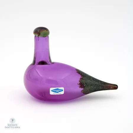Lasilintu, Suosorsa, signeerays O.Toikka Nuutajärvi, korkeus n.11cm