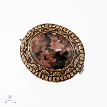 Kivirintaneula, Kalevala Koru, leveys 23mm, pronssia