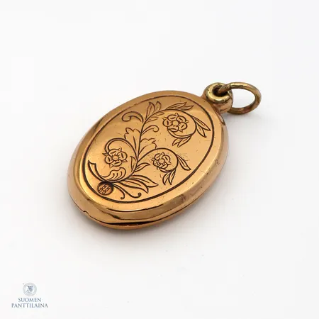 Riipus, korkeus 34mm, Kalevala Koru, Medaljonki Lapista, pronssia