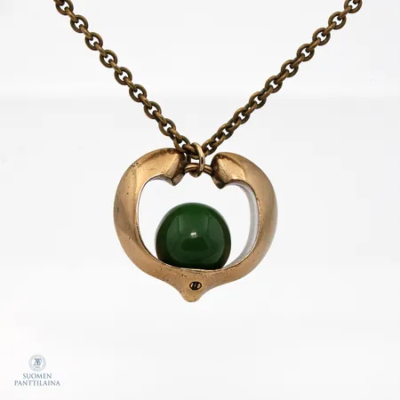 Kivikaulakoru, Kalevala Koru, ketjun pituus 45cm, riipuksen korkeus 25mm, pronssia