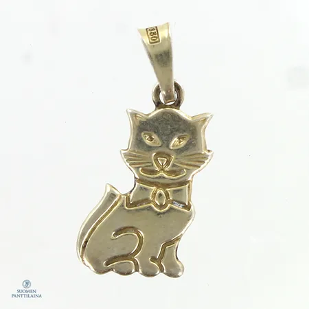 Kissa-riipus, korkeus 23mm, 925,  Paino: 1,5 g