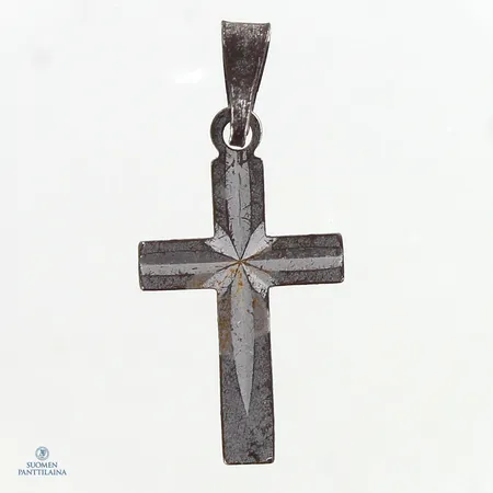 Risti-riipus, korkeus 24mm, 925,  Paino: 0,9 g