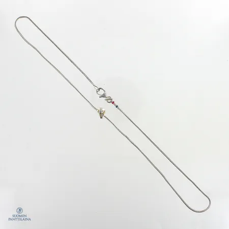 Kaulakoru kivellä, pituus 41.5cm, 925br,  Paino: 4,1 g