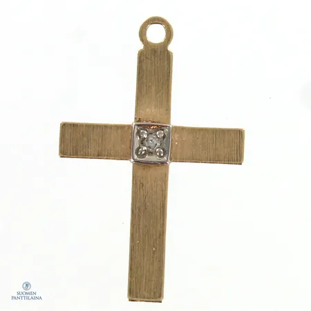 Viallinen timanttiriipus 1xn.0.005ct, 585,  Paino: 0,4 g