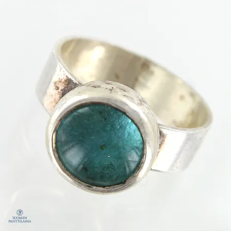 Kivisormus, koko 19, 925br,  Paino: 7,2 g