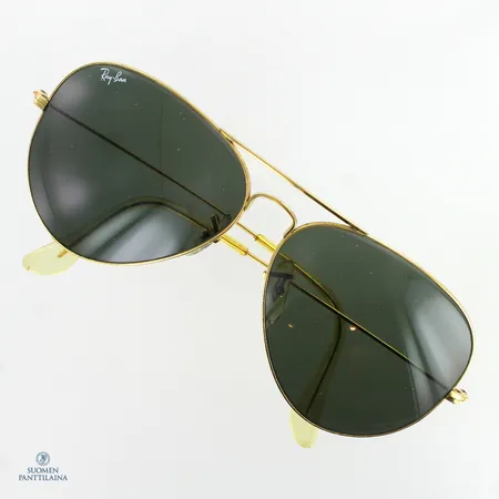 Aurinkolasit, VINTAGE B&L RAY BAN USA 62 14 AVIATOR, kotelo