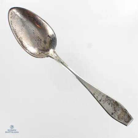 Ruokalusikka, Matta, kaiverrettu, pituus 162mm, 813h,  Paino: 27,6 g