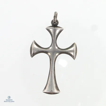 Risti-riipus, kaiverrettu, korkeus 31mm, 925,  Paino: 2,4 g