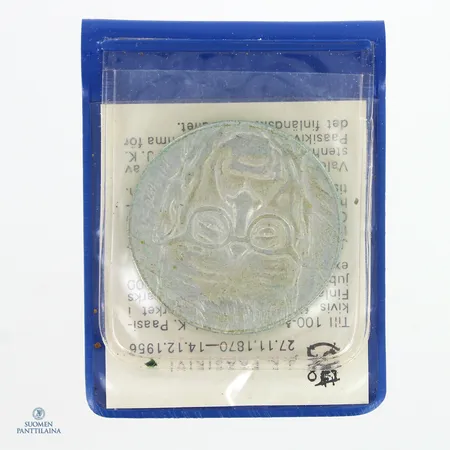 Juhlaraha, J.K Paasikivi 1970, nimellisarvo 10mk, 500,   Paino: 22,8 g