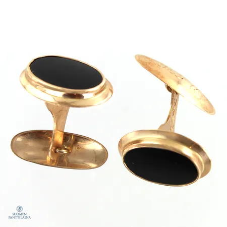 Kalvosinnapit kivillä, korkeus 17mm, 585br,  Paino: 3,8 g