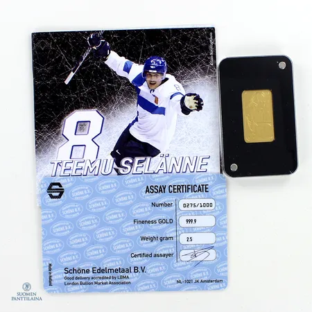 Kultaharkko, Teemu Selänne 8, 999,  Paino: 2,5 g