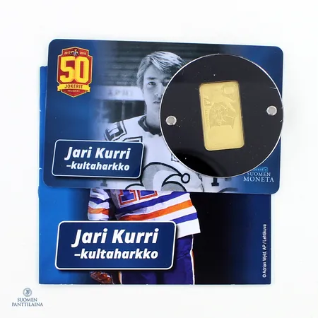 Kultaharkko, Jari Kurri 17, 999,  Paino: 2,5 g