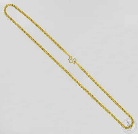 Kaulaketju, pituus 60,5cm, leveys 4mm, 965,  Paino: 30,4 g