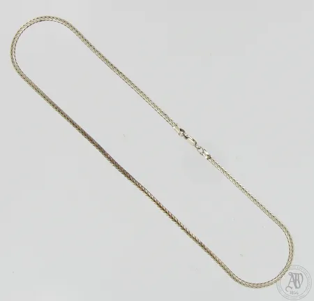 Wheat-kaulaketju, pituus 50cm, leveys 3mm, 925,  Paino: 25,3 g