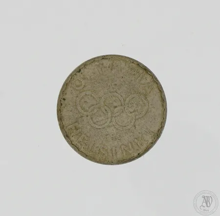Olympiaraha, Suomi, 500 markkaa, Olympia XV Helsinki 1952, 500, Paino: 12,1 g