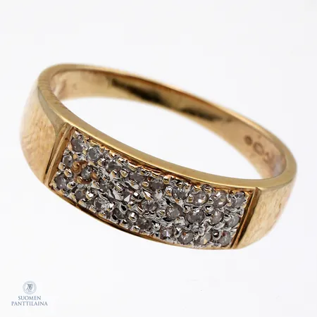 Timanttisormus 27xn.0.01ct, koko 16, 585,  Paino: 2,4 g