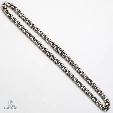 Bismark-kaulaketju, pituus 61,5cm, leveys 11mm, 925,  Paino: 114,8 g