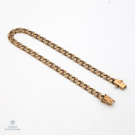 Bismark-kaulaketju, pituus 46cm, leveys 4-7mm, 585,  Paino: 12,7 g