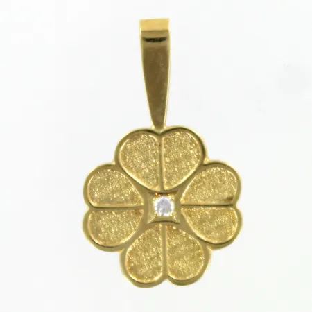 Riipus timantilla 1xn.0.02ct, korkeus 24mm, 585,  Paino: 1,5 g