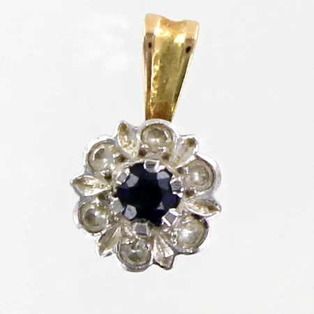 Diana-kiviriipus timanteilla 6xn.0.005ct, korkeus 11mm, 585br,  Paino: 0,7 g