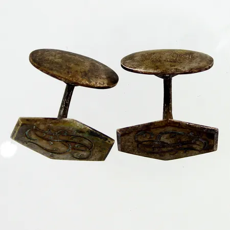 Kalvosinnapit, kaiverrettu, mitat 20x13mm, 813br,  Paino: 10,7 g