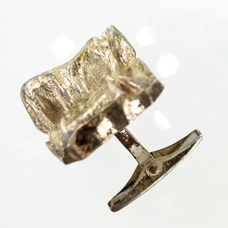 Kalvosinnappi, kaiverrettu, Sirokoru, mitat 19x19mm, 925br,  Paino: 7,7 g
