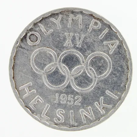Olympiaraha, Suomi, 500 markkaa, Olympia XV Helsinki 1952, 500,   Paino: 11,7 g